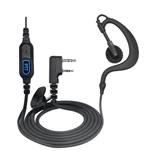 Casque radio bidirectionnel EARPHONIC avec micro, écouteur pour <span class=keywords><strong>talkie</strong></span>-<span class=keywords><strong>walkie</strong></span> avec PTT pour la gestion des parcs (plastique et métal) - Product Image 1