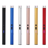 Briquet Électrique Métallique Personnalisé avec Logo, Rechargeable, Durable et Écologique pour Barbecue et Utilisation Extérieure – Vente Flash