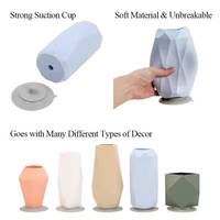 Vente en gros d'usine, pot de fleurs en silicone de qualité alimentaire, écologique, design moderne, anti-goutte, étanche, incassable, ensemble de vases