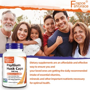 Extracto de Cáscara de Psyllium Premium, 200 Cápsulas, Apoyo para la Salud Digestiva, Prebióticos para Adultos, Suplemento de Cáscara de Psyllium - Product Image 6