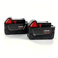 Sel Baterai 18650 2-Pack XC5.0Ah/6.0Ah Output Tinggi Solid State LiCoO2 18V 1000 Siklus Cocok untuk Alat Bor Listrik