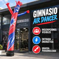 Ballons publicitaires gonflables Air Dancer pour salles de sport et centres de fitness, pour l'inscription des membres, l'animation de l'entrée et les affichages graphiques personnalisés, en gros