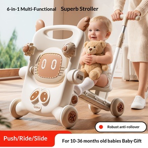 Marche-bébé en plastique pour nourrissons et tout-petits, anti-jambes en O, anti-renversement, pliable, capacité de charge 10 kg - Product Image 4