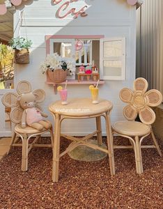 Chaise pour enfants en rotin naturel faite à la main pour fête d'anniversaire, sièges pour événements d'enfants, mobilier en osier écologique - Product Image 6