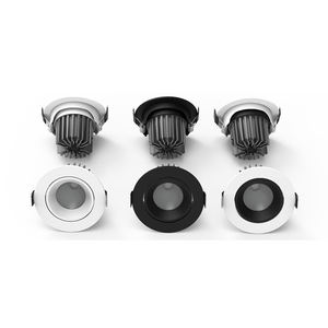 Réflecteur 15 24 38 degrés 7W 12W 24.5W Cob hôtel <span class=keywords><strong>plafond</strong></span> encastré réglable Cob rond Led éclairage fabricant Spot - Product Image 1