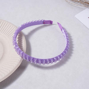 ที่คาดผมคริสตัลสไตล์บาโรกยุโรปแบบใหม่ - ขนาดเล็ก - ขอบแต่งฟองน้ำ - รุ่นเกาหลี - เครื่องประดับผมประดับเพชรและลูกปัด - Product Image 6