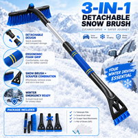 OEM ODM EVA Grattoir à neige pour voiture, ensemble de déneigement hivernal avec couvre-pare-brise, brosse à neige, grattoir à glace avec gant, cadeau promotionnel pour voiture