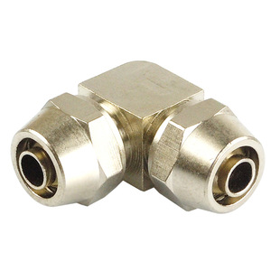 JIN Right Angle <b>Quick</b> Connect Fittings 6 8 10 12mm Brass Nickel Plated Air Hose Pneumatic <b>Connector</b> - Product Image 4