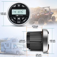 Radio Marine BT Stereo Audio Tahan Air Radio Kapal FM AM Penerima Stereo Marine Sistem Audio untuk Mobil RV UTV Kapal Pesiar