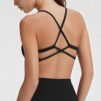 Ensemble de soutien-gorge de sport personnalisé sexy xxx à impact élevé en plastique kaki pour femme, idéal pour le dropshipping en plein air