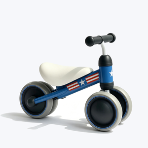 YILIEN LS-B01 Vélo d'équilibre pour enfants, couleur bleue, mini trotteur pour bébé, <span class=keywords><strong>10</strong></span>-36 <span class=keywords><strong>mois</strong></span>, vélo à pousser pour tout-petits avec poignée/roues en EVA souple - Product Image 5