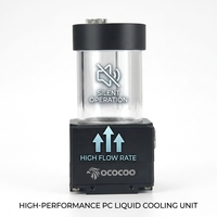 OCOCOO OC-H06D-C Pompe de refroidissement liquide silencieuse intégrée avec réservoir, combo DC 12V 800L/H à haut débit pour serveur IA et station de travail GPU
