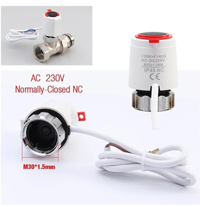 Tête de soupape d'actionneur thermique électrique normalement fermée/ouverte de haute qualité pour <span class=keywords><strong>radiateur</strong></span> de chauffage Thermostat M30x1.5 mm - Product Image 4