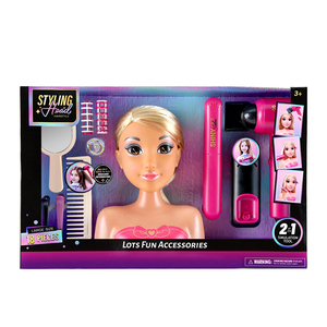 <span class=keywords><strong>Poupée</strong></span> mi-corps à peau brune avec tête à coiffer, ensemble de coiffure, jouet de salon de coiffure, sèche-cheveux, pour filles de 3 ans et plus, poupées <span class=keywords><strong>Barbie</strong></span> pour filles - Product Image 1