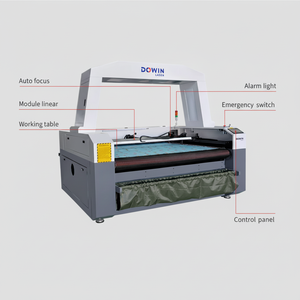 เครื่องตัดอัตโนมัติสำหรับเสื้อยืดกล้อง CCD การมองเห็นตำแหน่งเลเซอร์ไม้ CO2 - Product Image 1