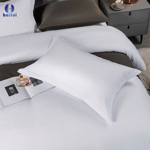 Ensemble <span class=keywords><strong>de</strong></span> literie pour hôtel commercial-Ensembles <span class=keywords><strong>de</strong></span> draps et taies d'oreiller en <span class=keywords><strong>satin</strong></span> <span class=keywords><strong>de</strong></span> <span class=keywords><strong>coton</strong></span> peigné - Product Image 5