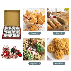 Ensemble de découpoirs à biscuits de Noël - 18 pièces de différentes tailles en acier inoxydable, moules à biscuits de Noël, découpoirs à biscuits de Noël - Product Image 6