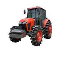 Tracteur agricole 4x4 de 95 CV avec moteur diesel et boîte de vitesses, cabine entièrement contrabasculante, idéal pour les travaux de labour sur grandes surfaces agricoles