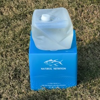 Seau en plastique blanc carré XULI 10L 20L, bonne étanchéité, sans fuite, pliable, sans poignée, qualité alimentaire, eau en boîte