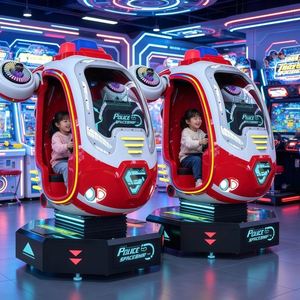 Équipement de divertissement - Console de jeux vidéo. Les enfants prennent place dans la balançoire en fibre de verre de l'ascenseur Star Police. - Product Image 5