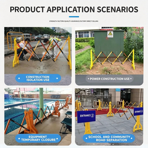 Gran Oferta: Barrera de Seguridad Expandible Amarilla, Barrera de Tráfico, Protección IP65 de PE, Grado Ingeniería, Móvil, Llenado de Agua, para Control de Multitudes - Product Image 4