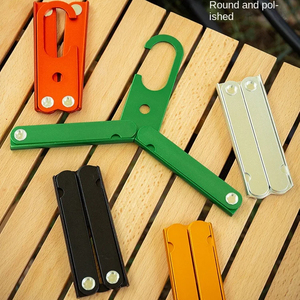 Cintre pliable en alliage d'aluminium, cintre portable ultra léger antidérapant pour le camping en plein air, les voyages d'affaires et les excursions en voiture - Product Image 2