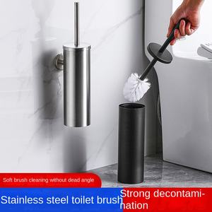 <span class=keywords><strong>Brosse</strong></span> de toilette cylindrique en acier inoxydable de type sol YOTO avec base, fixation murale, sans angle mort, ensemble par Jianghu Exchange - Product Image 2