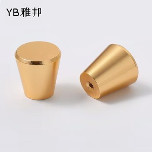 Yb Aluminum Alloy Cabinet <b>Knob</b> Round Gold Minimalist Design For Drawer Door Handle - Product Image 1