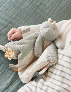 Manta de Algodón Orgánico Multifuncional Stegi Stegosaurus Verde/Blanco 1 Pieza Ropa de Cama para Niños - Product Image 5