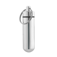 Porte-clés mini-bouteille en aluminium, production en gros usine - Design vintage, étanche, motif dessin animé, tendance