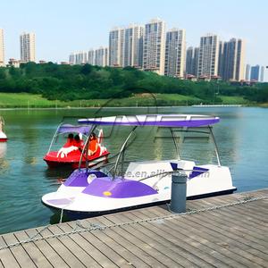 Vente flash : Bateau à pédales en fibre de verre pour le divertissement, à utiliser en <span class=keywords><strong>famille</strong></span> et entre amis, équipement nautique, bateau à pédales - Product Image 3