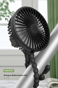 Chariot de charge USB avec petit ventilateur et pince de trépied flexible pour un mini refroidissement portable - Product Image 3