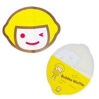 Emballage de gaufres à œufs jetables personnalisées, emballage de gaufres à bulles étanche à la graisse, sac en papier Kraft