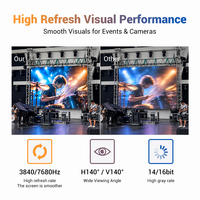 Écran LED intérieur UHLED P2.6, écran vidéo mural extérieur étanche IP65 à service frontal pour diffusion sportive CE RoHS ETL