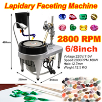 Machine à facetter Kinway de 6 pouces, machine à meuler et à polir le jade, polisseuse d'angle pour pierres précieuses, machine à tailler les diamants