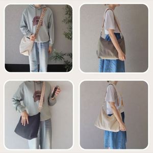 Women's Large Vintage Corduroy Crossbody Bag Letter Embroidery Autumn/Summer Beach Travel <b>Shoulder</b> <b>Strap</b> Custom Boho Dress - Product Image 4