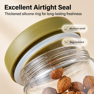 Contenitore in Vetro per Overnight Oats per Bambini con Coperchio e Cucchiaio, Tazza Portatile Sigillata per Yogurt, Parfait, Cereali, Frullati - Product Image 5