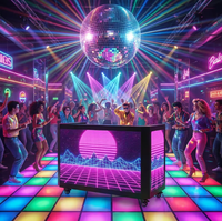 LED DJ-Pult P3.91 P2.604 GOB 6-fach Faltbare Videowand für Nachtclub Bar Bühne Konsole Anzeigebildschirm