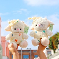 Boneka Domba Lucu Angela Baru, Boneka Mesin Cakar, Boneka untuk Anak dan Perempuan, Domba yang Menenangkan dengan Topi