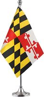 Nouveau drapeau imprimé numériquement du Maryland en polyester 100D, 3*5 pieds
