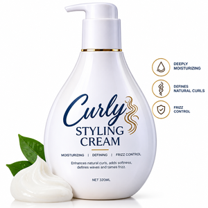 Crema <span class=keywords><strong>per</strong></span> <span class=keywords><strong>Capelli</strong></span> Ricci all'Ingrosso, Crema Idratante <span class=keywords><strong>per</strong></span> lo Styling, Definizione dei Ricci, Prodotto Anti-Crespo <span class=keywords><strong>per</strong></span> <span class=keywords><strong>Capelli</strong></span> Ondulati e Ricci Naturali OEM - Product Image 3