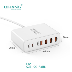 Stazione di Ricarica Toocki 140W GaN con 2 Porte PD 5V/3A USB, Caricatore da Scrivania Multifunzionale con Cavo e Spina UK US EU KR - Product Image 2