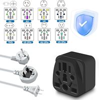 Adaptateur de prise de voyage BOXIN WY-5 US, connecteur d'alimentation UK/US, prise universelle américaine, convertisseur EU/UK/AU/CN/JP/Italie/Brésil