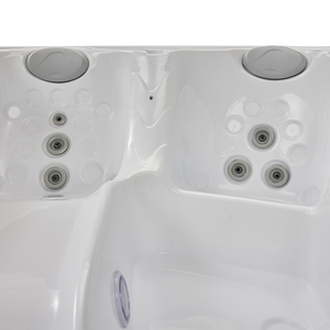 Piscine Spa Extérieure Carrée en Acrylique au Design Moderne, Capacité 6 Personnes, Jets de Bain à Remous, Thermostat, Idéale pour Villa et Hôtel - Product Image 4