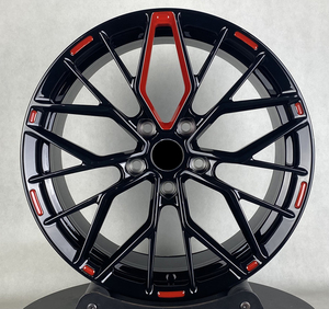 Rines Forjados Cóncavos Profundos con Detalles en Rojo y Negro Personalizados de 18 19 20 21 22 Pulgadas 5x112 5x114.3 5x120 para Carreras, para BMW F10 Mercedes <span class=keywords><strong>Audi</strong></span> - Product Image 3