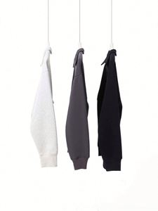 เสื้อสเวตเชิ้ตคอปกผ้าฝ้าย 100% น้ำหนัก 350 กรัม รุ่น H5489 สไตล์ใหม่ ขายส่ง รับผลิตตามสั่ง สำหรับผู้ชายและผู้หญิง - Product Image 3