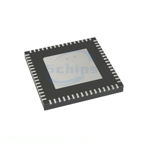 64 VFQFN Exposed Pad PIC32MX130F128H-I_MR ชิ้นส่วนอิเล็กทรอนิกส์แบบฝังตัวของแท้ - Product Image 1
