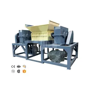 Waste Tyre Shredder 2 Shaft Plastic Recycling Shredder Machine