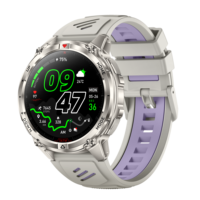 Jam Tangan Pintar GPS Outdoor Compass HT53 2026 dengan Panggilan BT, Layar 1,46 Inci, Tahan Air 3ATM 30M, Pelacak Kebugaran Unisex, Asisten Suara AI