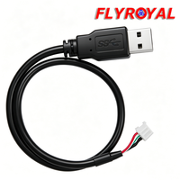 Câble personnalisé USB-A mâle vers connecteur JST 5 broches, faisceau de câbles pour électronique industrielle PCB